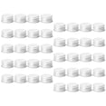 thumbnail image 2 of ColoMX Tapa de metal de aluminio de 50 piezas para frascos de enlatado reutilizables y botellas de leche a prueba de fugas para recorrer para viajar y almacenamiento, 2 of 8