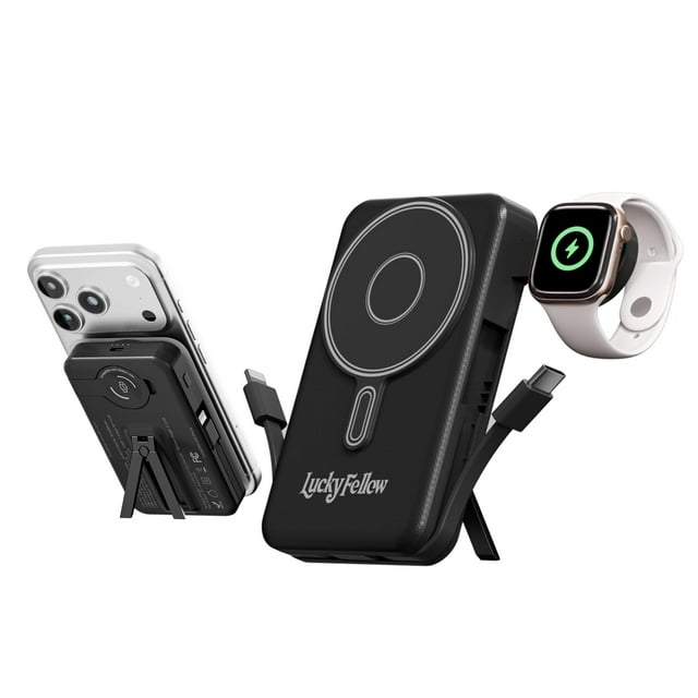 Base cargadora inalámbrica Power Bank LUCKYFELLOW de 10000 mAh