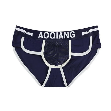 

BUIgtTklOP Underwear Women Fashion Men S Boxer Briefs Shorts Soft Cotton Underwear Bulge Pouch Underpants Blue M