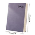 thumbnail image 6 of 2025 Weekly & Monthly Planner Hardcover | Academic & Office Calendar with Dotted Pages | 2 Ribbon Markers, Elastic Closure & Inner Pocket | 80gsm Thick Paper | 8.46x5.71 Inch Student Planner, 6 of 6