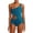 Graphic Leopard, variant on Solid & Striped Womens Claudia One Shoulder Cutout One-Piece Swimsuit