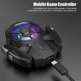 thumbnail image 5 of MJMJ AK03 Mobile Phone Cooler Radiator, Phone Cooling Fan with Game Controller, RGB Light, Cellphone Heatsink Cooling with 3 Speed Fan, for for Android, 5 of 9
