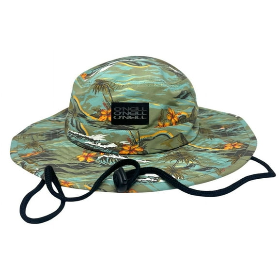 O'Neill Men's Wetland Print Boonie Bucket Hat Cap in Sage One Size Fits Most