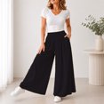 thumbnail image 6 of PBFRDSJ Women's Y2k Baggy Palazzo Wide Leg Pants Casual High Waisted Solid Pants for Lounge Wear, 6 of 6