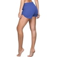 thumbnail image 2 of Colosseum Active Women's Simone Cotton Blend Yoga and Running Shorts Royal XX-Large, 2 of 6