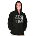 thumbnail image 5 of US Army Bro Military Star Logo Zip Hoodie Sweatshirt Men Brisco Brands S, 5 of 6