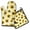 White Sunflower, variant on Black Sunflower Kitchen Oven Mitt and Pot Holder Sets 2 Pcs for Baking, Cooking and Grilling, Heat Resistant Up To 392 °F