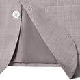 thumbnail image 3 of Sevevn Men's 2 Piece Linen Blend Suit Set Notch Lapel Single Button Blazer and Slim Dress Pants Casual Summer Business Outfit Brown XL, 3 of 9