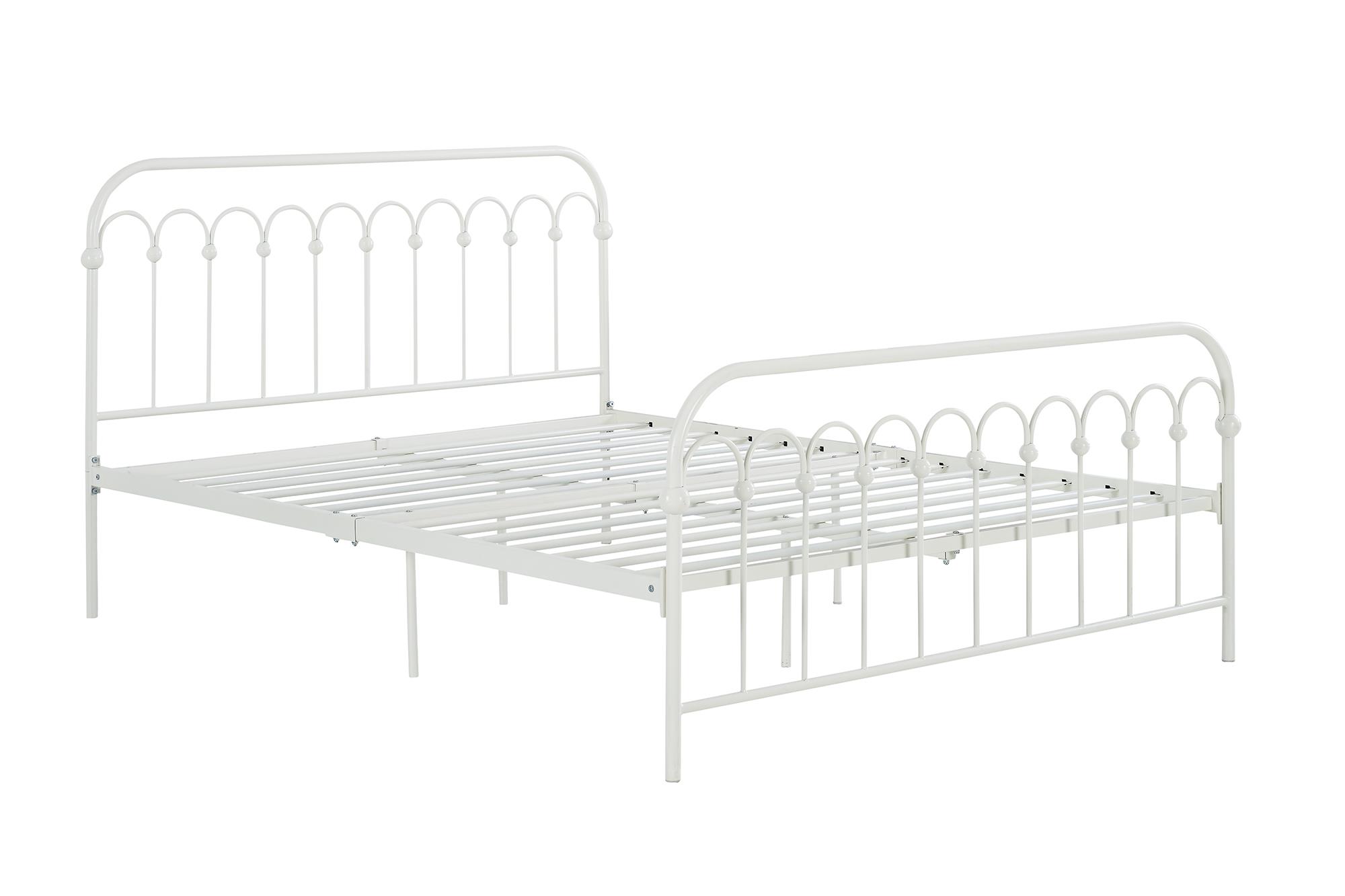 Teen Novogratz Rowan Full Metal Bed, Off White - image 3 of 9