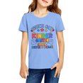 thumbnail image 2 of Sewkxo Back to School Shirts for Kids Crewneck Pencil Letter Print T-Shirt Funny | Graphic Short Sleeve Tee Tops,Sky Blue 100, 2 of 4