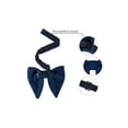 thumbnail image 3 of INSPIRE CHIC Unisex Velvet Pre-tied Bow Ties Formal Solid Bowties Neckwear Deep Blue, 3 of 5