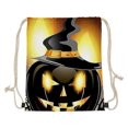 thumbnail image 1 of Halloween Pumpkin Drawstring Zipper Gym Bag, Yoga, Swimming, Climbing (HBC202904Z3), 1 of 1