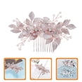 thumbnail image 2 of MasteelfCA Bride Hair Comb Wedding Bridal Hair Accessory Women Rhinestone Flower Headpiece, 2 of 7