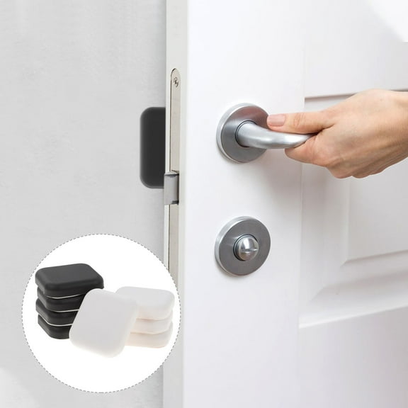 FRCOLOR 8pcs Silicone Wall Protector Door Knob Guard Assorted Color for Chair Use Design