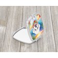 thumbnail image 2 of Coton de Tulear Luau Compact Mirror 2.75 in x 3 in, 2 of 4