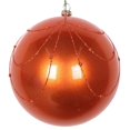 thumbnail image 1 of Vickerman MT194618D 4.75 in. Burnish Orange Candy Curtain Ornament - 4 per Bag, 1 of 3