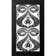 thumbnail image 2 of Zarris, Chariklia 11x18 Black Modern Framed Museum Art Print Titled - BandW Arabesque Panels I, 2 of 5