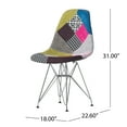 thumbnail image 3 of Noble House William Fabric Accent Chair, Multicolored, 3 of 8