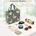 thumbnail image 5 of FORMRS Womens Corduroy Tote Bag Crossbody Shoulder Handbag with Pocket, Winter Goose, 5 of 7