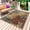 Peru, variant on Brown Gray Outdoor Rug 6x9 Ft - Reversible Patio Rug Outdoor Camping Rugs, Rustic Abstract Gradient Mottled Texture Washable Indoor Outdoor Area Rugs, Non-Slip Outdoor Carpet Runner for Deck/Porch