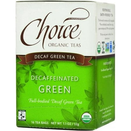 Choice Organic Teas décaféiné Thé vert - 16 Sacs