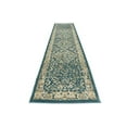 thumbnail image 4 of Unique Loom Tapis Traditionnel de Course à la Sarcelle Botanique de la Collection Oslo (3 x 13), 4 of 6