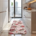 thumbnail image 4 of Strawberry Plants Fruit Heart Beige Pattern Kitchen Rug Mat,Kitchen Runner Rugs Non Skid Washable,Decorative Kitchen Floor Mats for Kitchen,Sink,Laundry,17"x47.2", 4 of 7