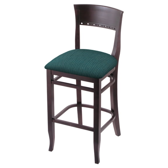 3160 25" Counter Stool with Dark Cherry Finish and Graph Tidal Seat