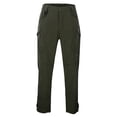 thumbnail image 2 of Conairie Tactical Pants for Men Stretch Elastic Waistband Hiking Travel Cargo Pants Slim Fit Comfortable Lightweight Work Pants Multi Pockets Green S, 2 of 9