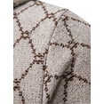 thumbnail image 4 of Liacowi Plus Size Men Cardigan Rhomboid Long Sleeve Zipper Knit Jackets Winter Casual Warm Slim Fit Fleece Lining Coat, 4 of 9