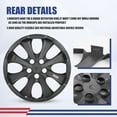thumbnail image 6 of 16" Set of 4 Hubcaps Wheel Rims Cover Fit 2009-2025 Toyota Corolla/2023-2025 Toyota Corolla Hybrid/2009-2014 Toyota Matrix Compatible with Steel Wheels Snap on Installation(16-inch,Black Matte), 6 of 7