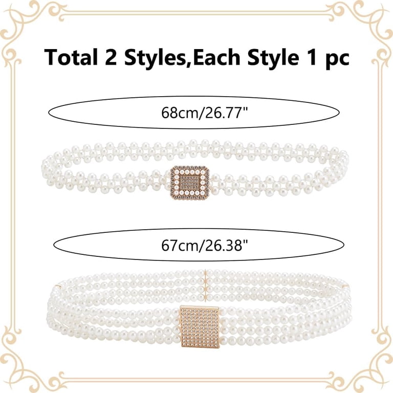 1Box 2Pcs 2 Styles Plastic Pearl Bead Multi-strand Stretch  display picture 1