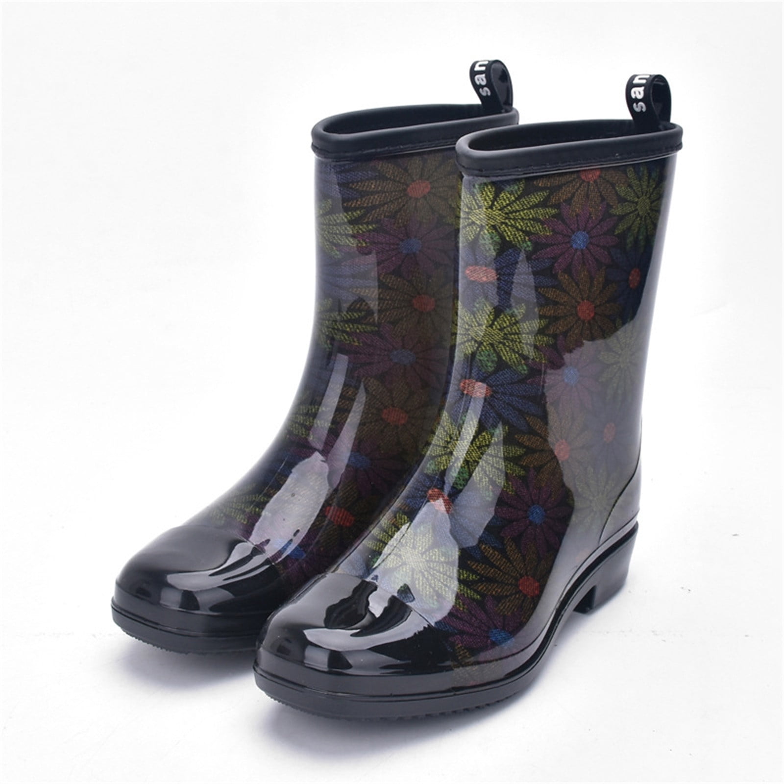 Wowcloth Waterproof Rain Boots for Women – Anti-Slip Durable Design with Fashionable Mid-Calf Style for Outdoor Activities & Wet Weather