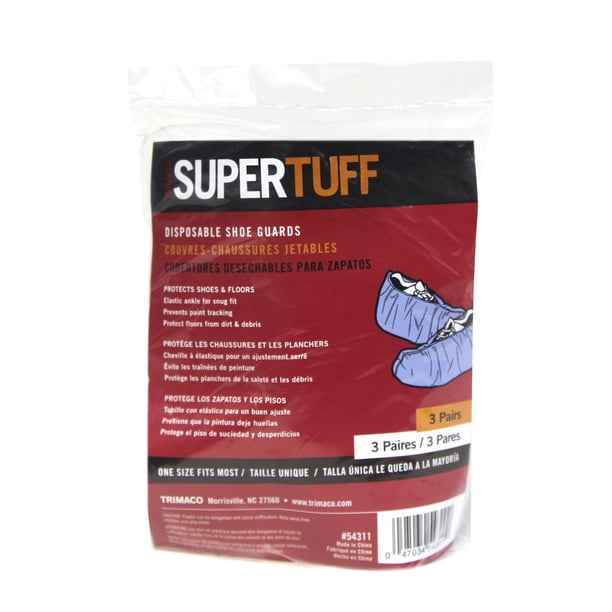 3 pares de protectores antideslizantes desechables SuperTuff de Trimaco