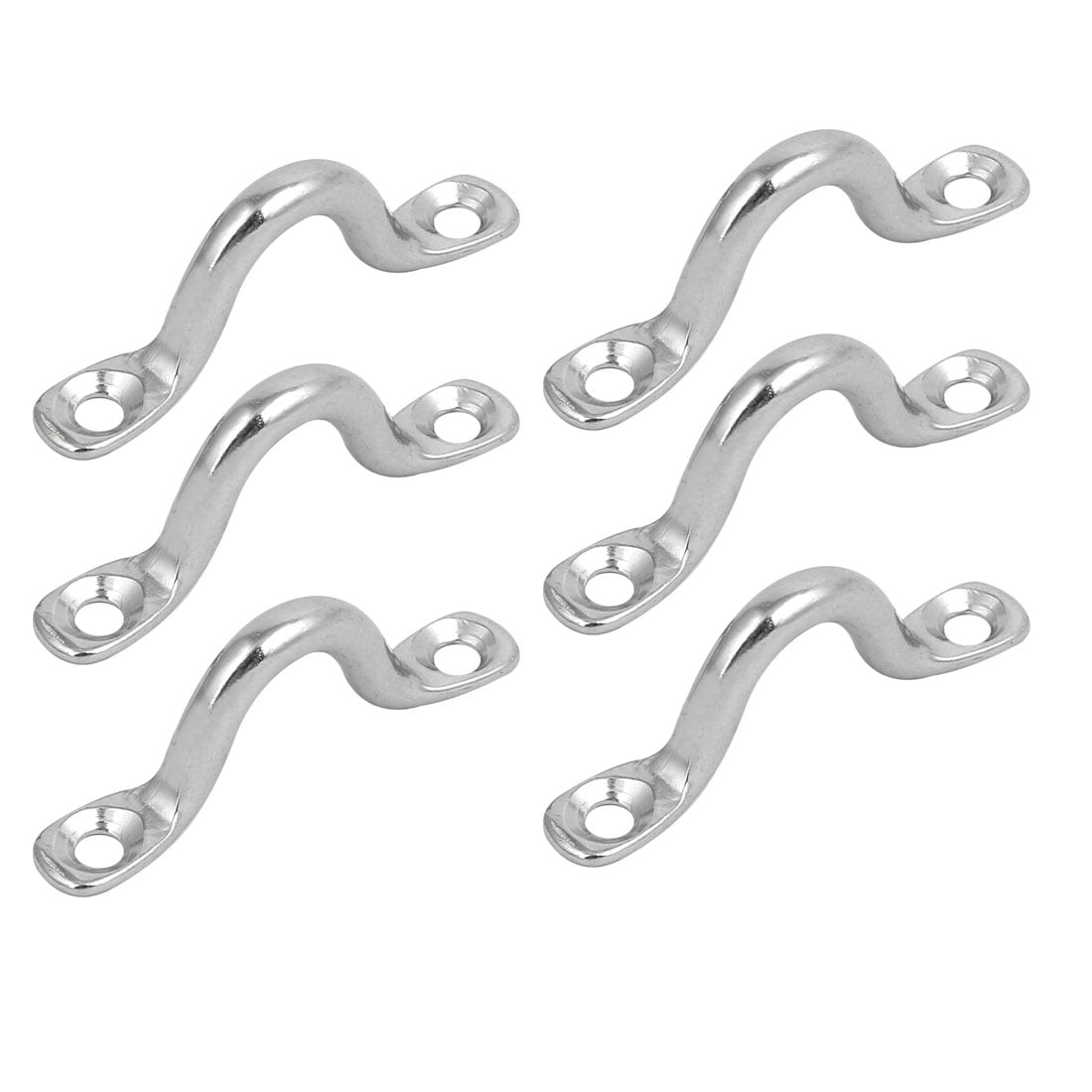 316 Stainless Steel 5mm Thick Humpback Shape Fixed Buckle Pad Eye Plate 6pcs 
