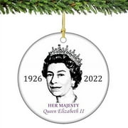 Queen Elizabeth II Christmas Ornament Porcelain 1926-2023 (Royal Collection)