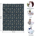 thumbnail image 4 of Dark Blue Christmas Tree Pattern Blanket,Comfortable Soft Flannel Throw Blanket,All Season,Warm Lightweight Blankets for Sofa Bed Couch Living Room Chair,30"x40", 4 of 4
