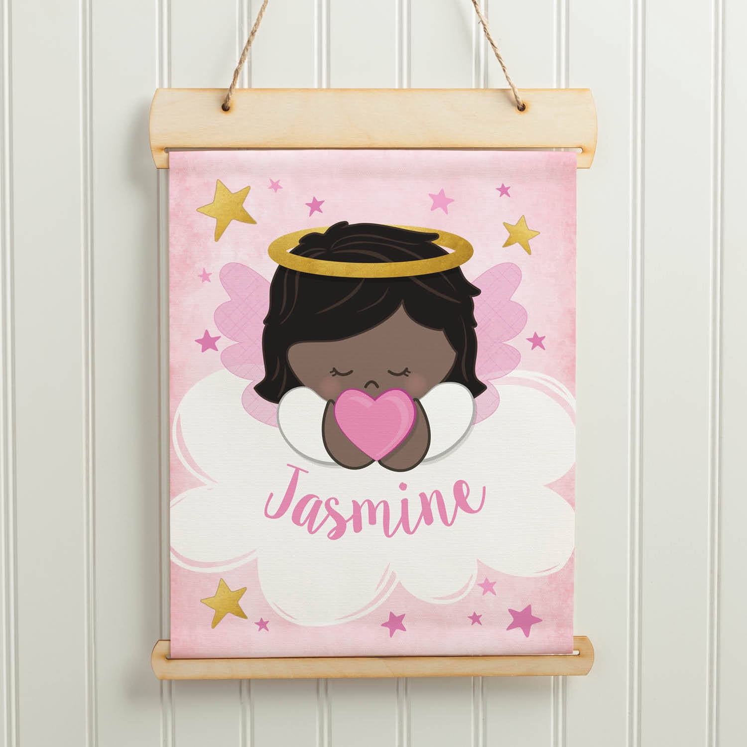 Guardian Angel Personalized Hanging Canvas Banner