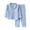 Sky Blue, variant on Mnyotv Kids Boys Girls Pajama Set Cute Soft Pajamas Long Sleeve Sleep Suit Baby Clothes Casual Lounge Set Size 9-10 Years