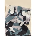 thumbnail image 5 of Suealasg Toddler Boys Summer Outfits Clothes 6M 1T 2T 3T Short Sleeve Camouflage Print T-Shirt Tops Elastic Shorts 2Pcs Causal Beach Clothing for Baby Boy, 5 of 7