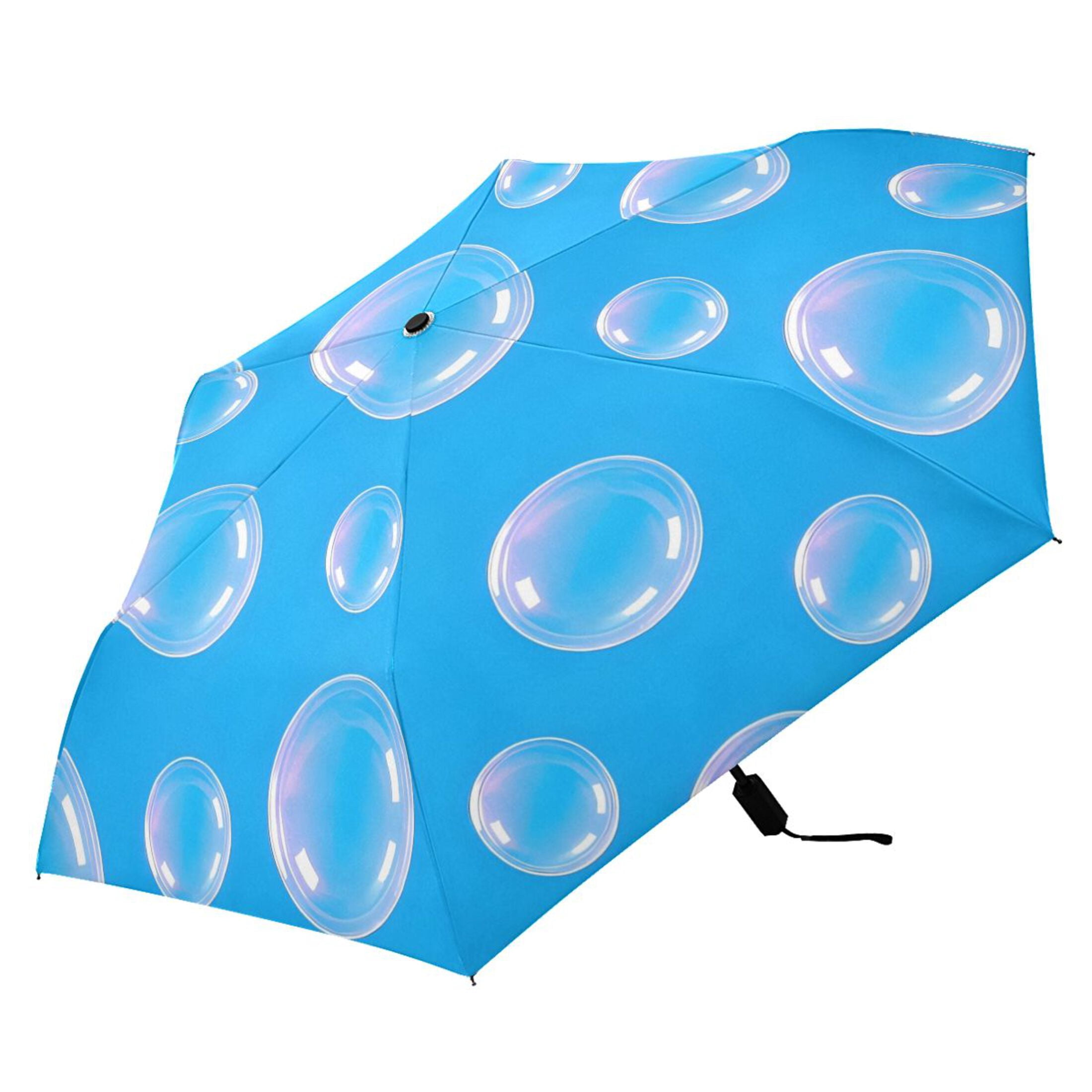 ALAZA Bubble UPF 50+ Compact Folding Umbrella for Rain Travel Umbrella Packable