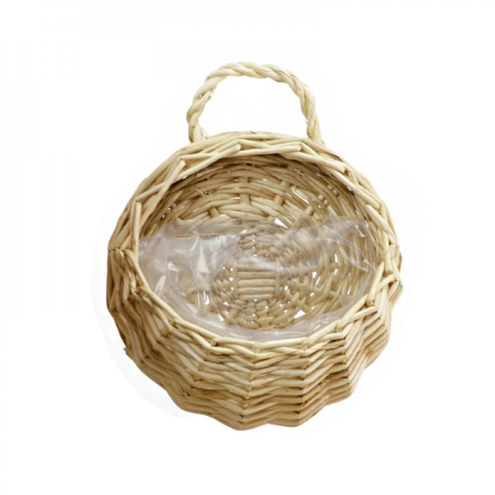 Promotion!!Rattan Wall Hanging Basket Onion Basket Handwoven Rattan