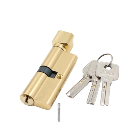SDFGTstore Anti-Theft Door Lock Cylinder with Keys Single Open Cylinder for Wooden Doors