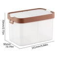 thumbnail image 2 of Rbaofujie Airtight Food Storage Container Set, Kitchen Pantry Organization Canisters, One-Handed Airtight Cereal Snack Candy Storage Containers, 2 of 7