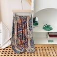 thumbnail image 3 of CPNG Girls and Boys Jogger Sleeping Pants Elastic Waistband Lounge Pants Solid Color Flower Printed Homewear Pants, 3 of 4