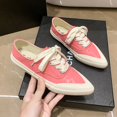 thumbnail image 2 of Zapatos de mujer, primavera otoño 2022, nuevos zapatos de mujer con punta en pico y encaje cruzado, suela de goma blanca, zapatos informales de fondo suave para mujer 40 Gao Jinjia LED, 2 of 2