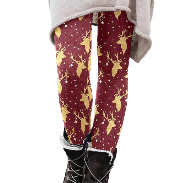 Gibobby Leggins Termicos Mujers Casual Comfort Impreso Leggings de cintura alta Pantalones casuales de moda (Multicolor, XL)