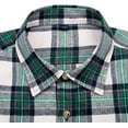 thumbnail image 2 of Men's Casual Button Down Flannel Shirt Plaid, 2 of 7