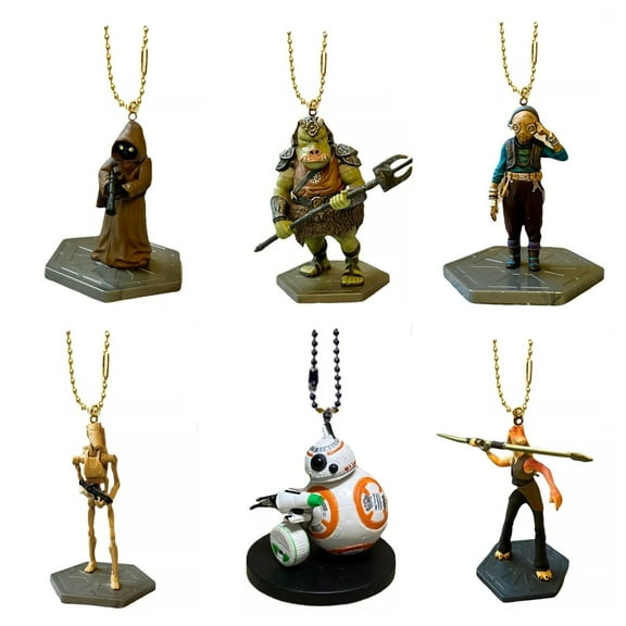 Jar Jar Binks Battle Droid Gamorrean Guard Jawa Maz Kanata BB8 Danglers Star War New