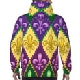 thumbnail image 7 of Wukai Mardi Gras4 Print Men Hoodies Fleece Sweatshirts Long Sleeve Sweaters Pullover Fall Outfits Winter Clothes-Medium, 7 of 7